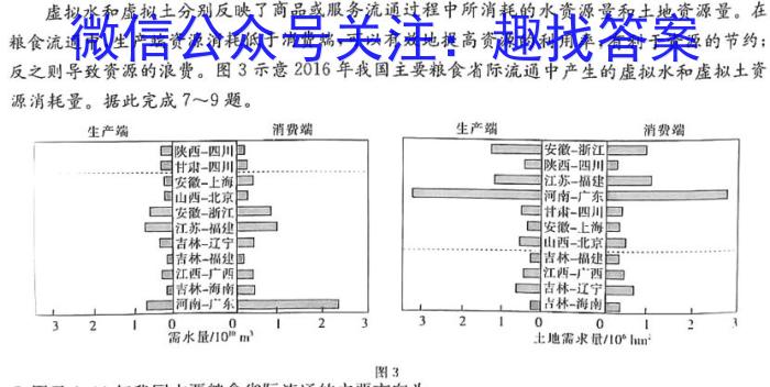 2023年高考全国乙卷生物真题（含解析）地理.