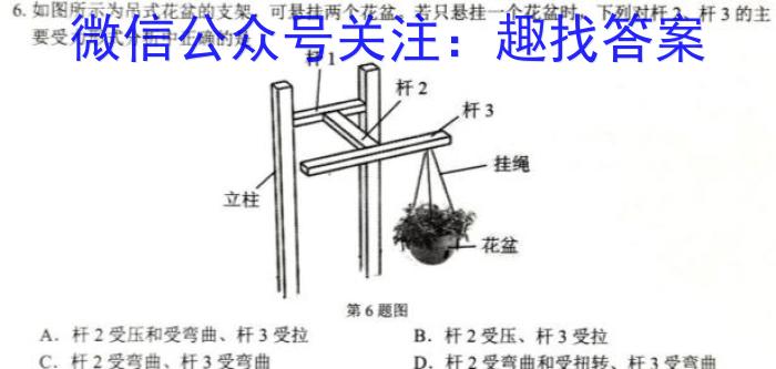 文博志鸿 2023年河南省普通高中招生考试模拟试卷(冲刺三)政治1