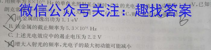云南省2021级高二年级教学测评月考卷(七)l物理