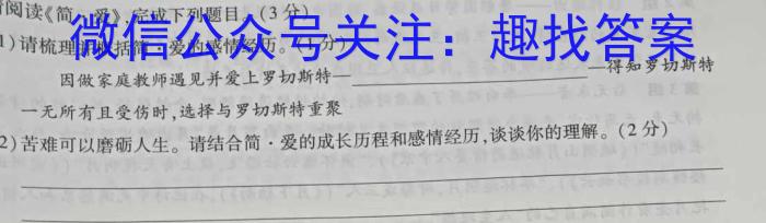 九师联盟 2022-2023高三5月考前押题(L)G语文