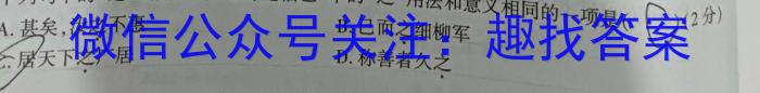 河北省邢台市2024~2023学年高一(下)期末测试(23-549A)语文