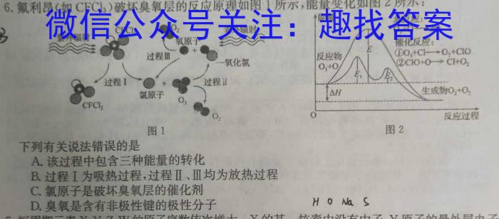 2023年全国甲卷理综生物高考真题文档版（含答案）化学