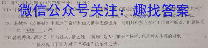 湖北省恩施州高中教育联盟2023年春季学期高一年级期末考试(23-574A)语文