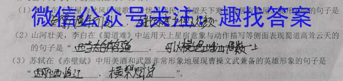 山西省2023年中考总复习押题信息卷SX(二)2语文