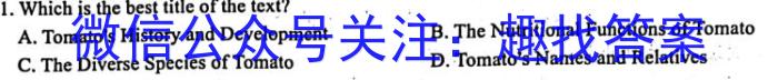 天一大联考 2023年九年级考前定位考试英语