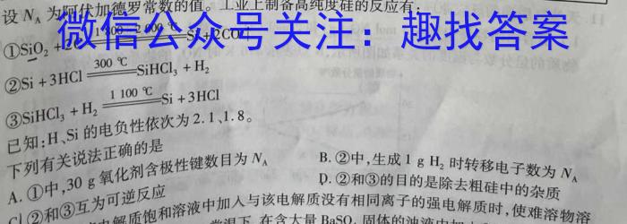 文博志鸿 2023年河南省普通高中招生考试模拟试卷(冲刺三)化学