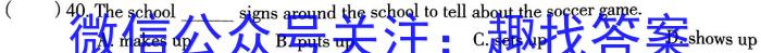 怀仁一中2024-2023学年下学期高一第三次月考(23672A)英语