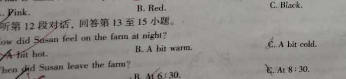 新疆省兵团地州学校2022~2023学年高二第二学期期末联考(23-518B)英语