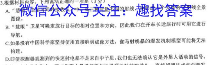 乐山市高中2024届教学质量检测语文