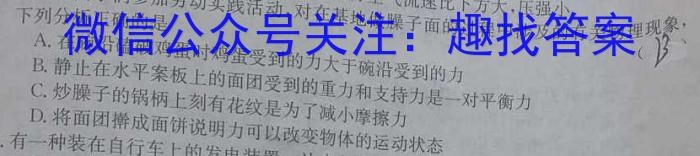 九师联盟2022-20236月高二摸底联考XGl物理