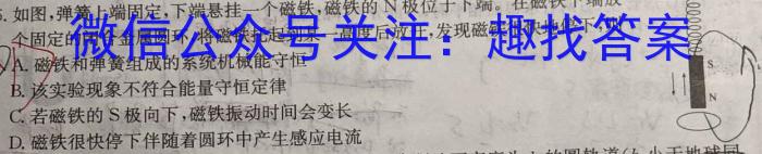 天一大联考皖豫名校联盟2024-2023学年(下)高二年级阶段性测试(四)q物理