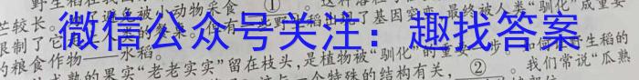 陕西省2023年八年级期末教学质量检测（♨温泉）语文