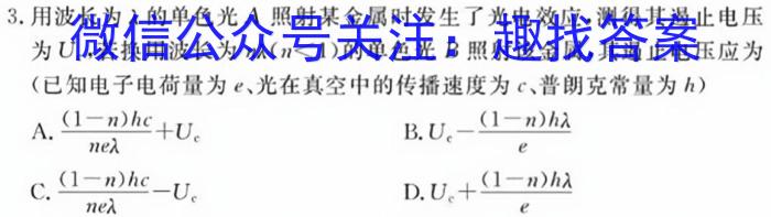 文博志鸿 2023年河南省普通高中招生考试模拟试卷(压轴二)物理`