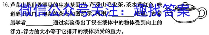 炎德英才大联考 长郡中学2023年上学期高一期末考试l物理