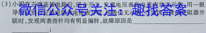 2023年陕西省初中学业水平考试·信息卷B物理`