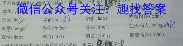 云南省2021级高二年级教学测评月考卷(七)语文