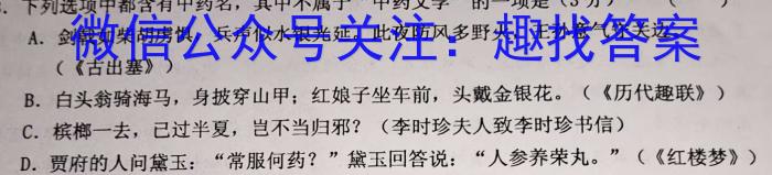 江西省宜春市2023年初中学业水平适应性考试（6月）语文