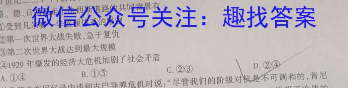 2023年“万友”中考定准卷政治~