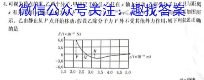 百师联盟河南省2022-2023第二学期高一期中考试物理`