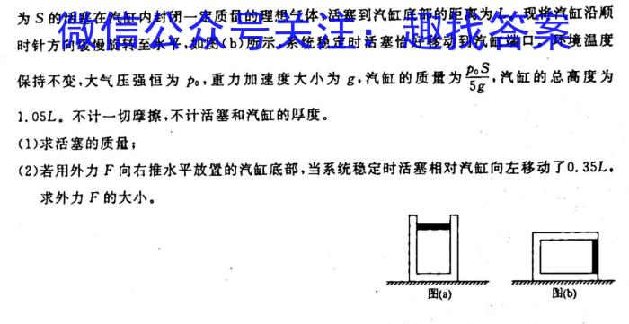 文博志鸿 2023年河南省普通高中招生考试试卷(夺冠二)l物理