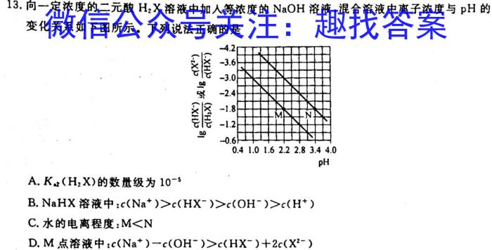 怀仁一中2024-2023学年下学期高二期末考试(23731B)化学