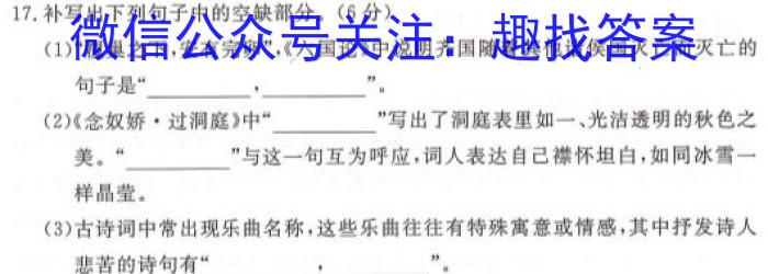 河南省濮阳市2022-2023学年八年级第二学期期末考试试卷语文