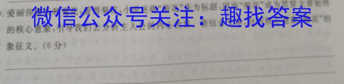 九师联盟 2024-2023学年高一洛阳强基联盟5月联考语文