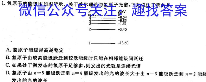 山西省2022~2023年度高二摸底联考X物理`