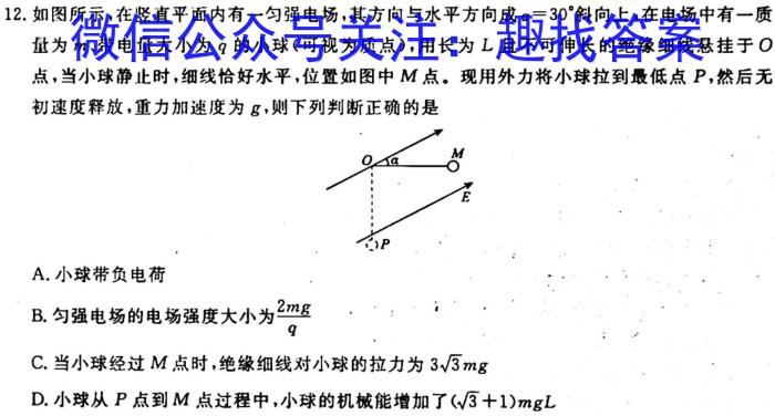 安徽省宿州市萧县2024-2023学年度第三次模考q物理