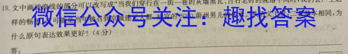 2023年全国名校高二下学期第三次月考（BB-X-E-唐-2）语文