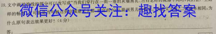 2023年深圳市普通高中高一年级调研考试语文