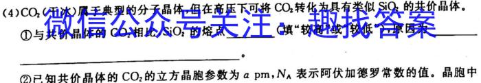 2023年山西中考模拟情景考场试题化学