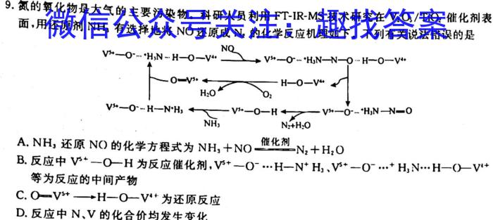 怀化市2023年上期高二年级期末考试试题化学