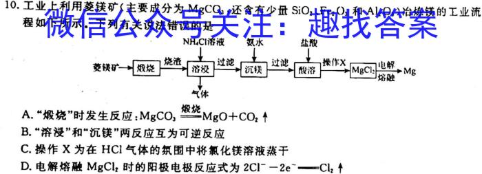 2023年陕西省初中学业水平考试·中考信息卷（A）化学