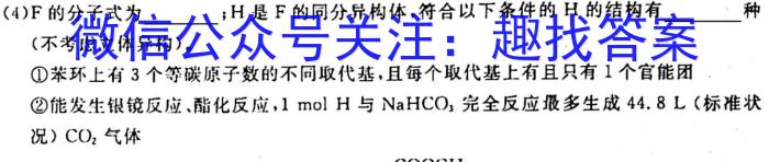 天一大联考·皖豫名校联盟2024-2023学年(下)高一年级阶段性测试(期末)化学