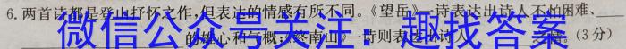 2023年黑龙江哈尔滨市2021级高二下学期学业质量检测语文