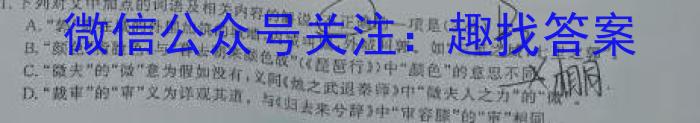 安徽第一卷·2022-2023学年安徽省七年级下学期阶段性质量监测(八)8语文