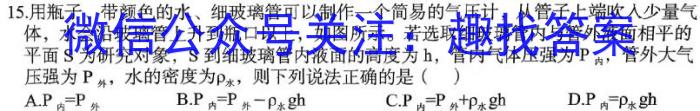 2023年陕西省初中学业水平考试·中考信息卷A物理`