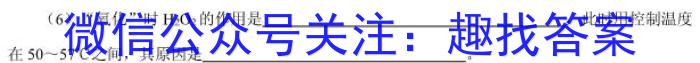 安徽第一卷·2022-2023学年安徽省七年级教学质量检测(八)化学