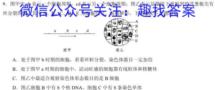 2023年江西省高一年级6月联考生物