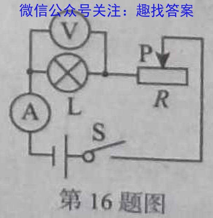 文博志鸿 2023年河南省普通高中招生考试模拟试卷(冲刺三).物理