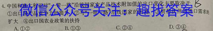 九师联盟 2024-2023高三5月考前押题(L)Gq地理