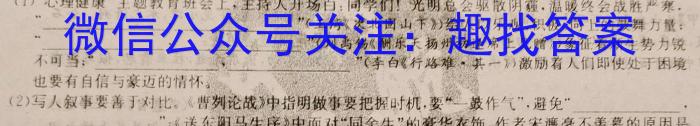 河北省2022-2023学年高二下学期期末调研考试(23-558B)语文