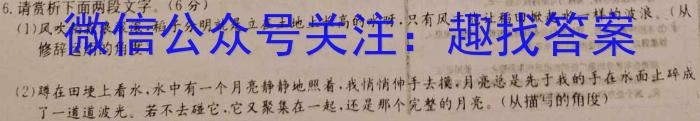 安徽省淮南市2022-2023学年度第二学期八年级期末质量检测语文