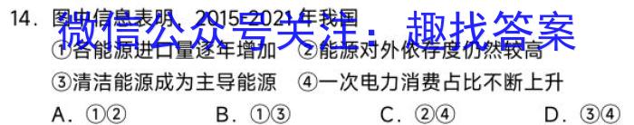 贵州省贵阳市五校2023届高三年级联合考试(黑白白白白白黑)地理.