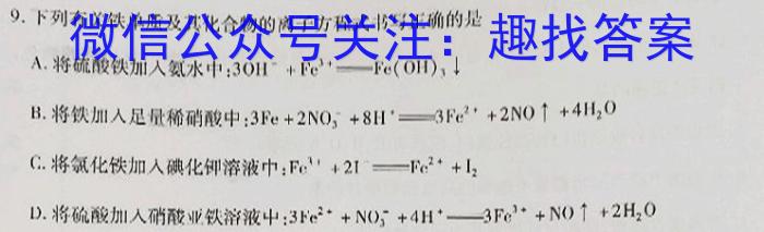 2023年金安高三年级适应性考试卷(23-485C)化学