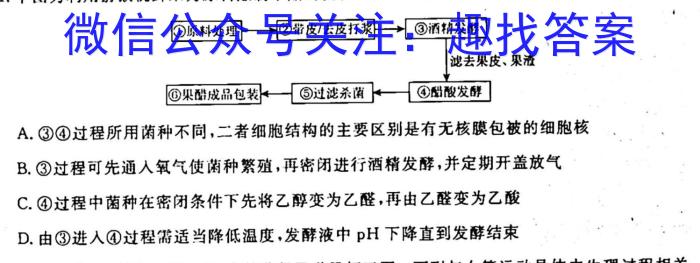 2022-2023学年青海省高一试卷6月联考(标识♨)生物