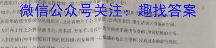 2022~2023学年(下)河南省高一6月“双新”大联考语文