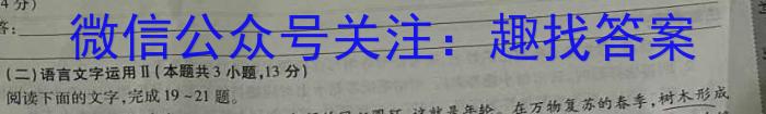 百校联盟2024届TOP300尖子生联考(2023年6月联考)高二语文