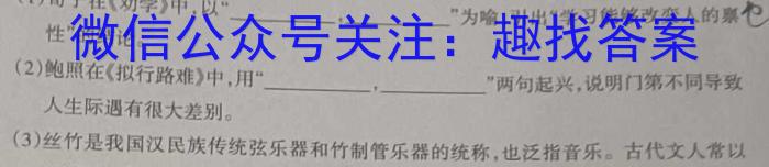 山东省实验中学2023届高三第二次模拟考试(2023.05)语文